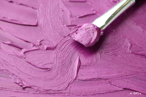 Pintura al óleo violeta