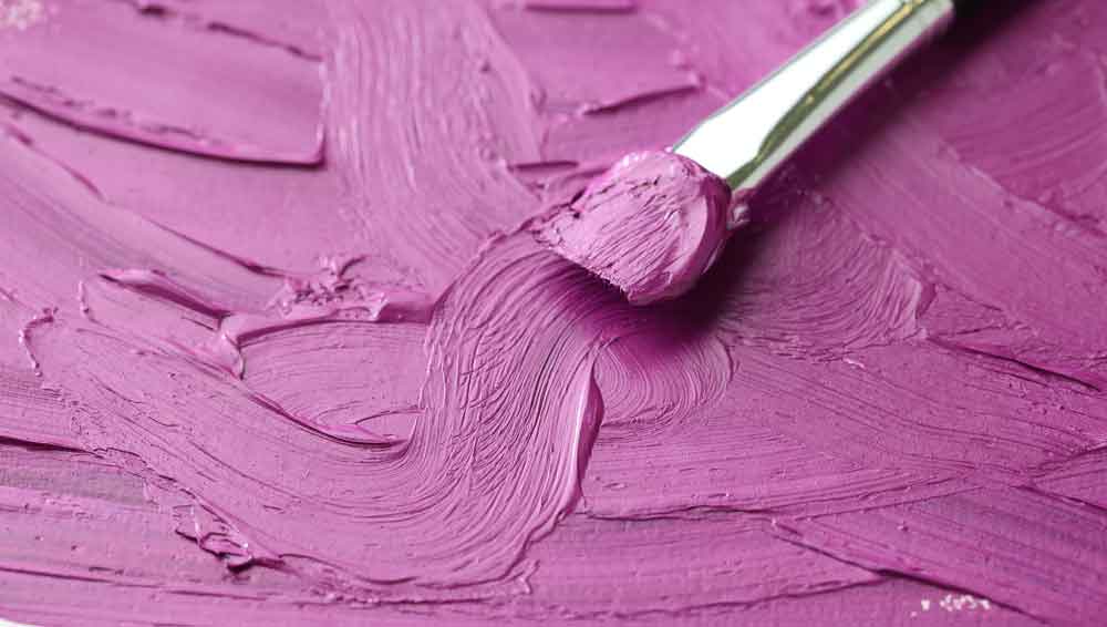 El significado y simbolismo del morado. 2 Pintura al óleo violeta