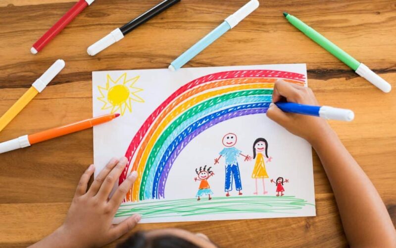 ¿Qué significa soñar con familia y parientes? 12 Niños dibujando familia feliz